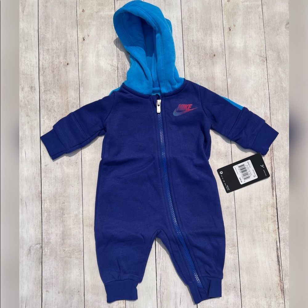 Nike Baby Boys Rise Hooded Coverall - 3 months